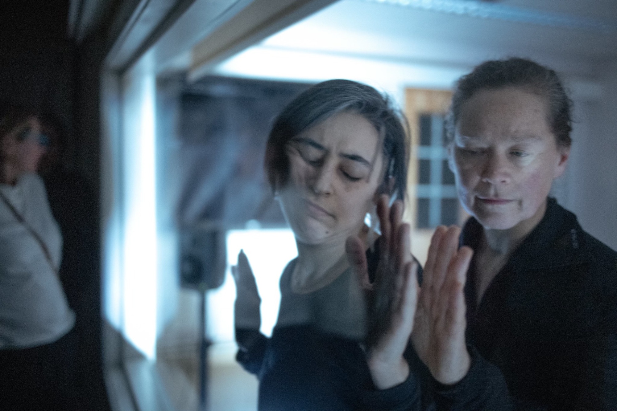 <p>Fig. 3: Performance sequence by Mona Hedayati and Karen Werner in the <em>Liminal Opera</em>, 2025. Photo by Zhanna Guzenko.</p>